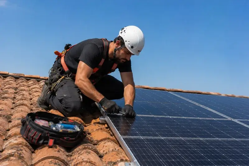 Maintenance et monitoring de panneaux solaires à Lamarque