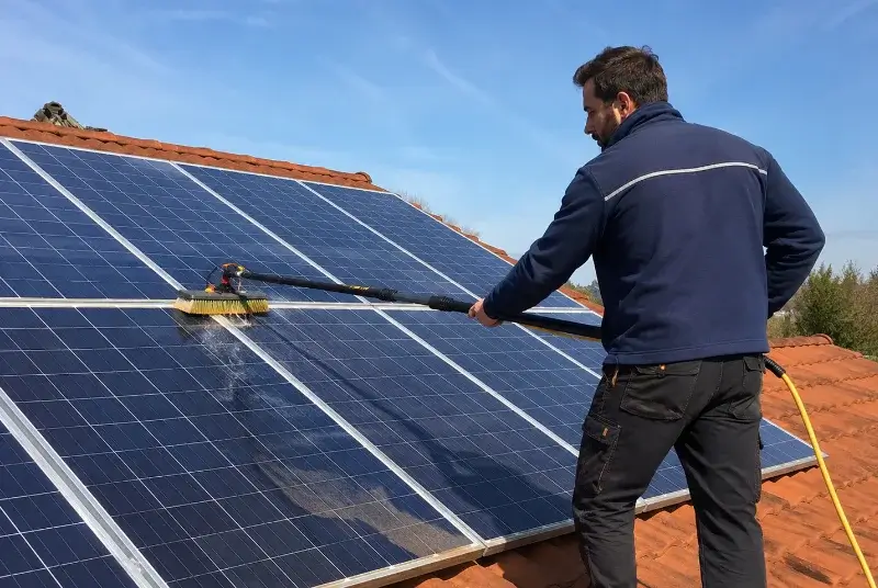 Nettoyage et entretien de panneaux solaires à Lamarque